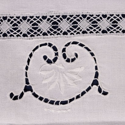 Falx Tablecloth With 12 Napkins 20th Century