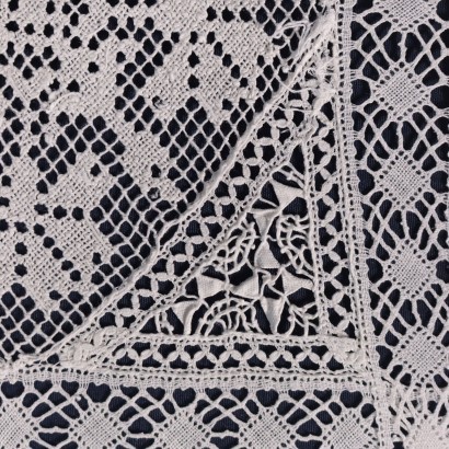 Falx Tablecloth With 12 Napkins 20th Century