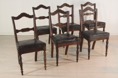 Grupo de seis sillas, Louis-Philippe