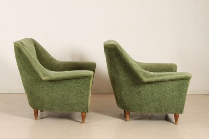 zwei Sessel der moderne, 50 Jahre Schaum Stühle, Stoff