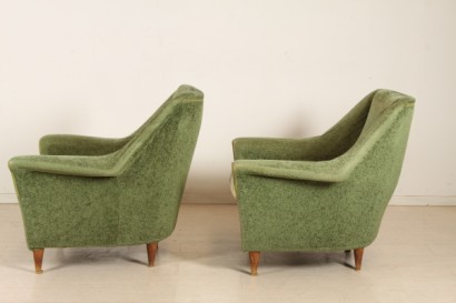 zwei Sessel der moderne, 50 Jahre Schaum Stühle, Stoff