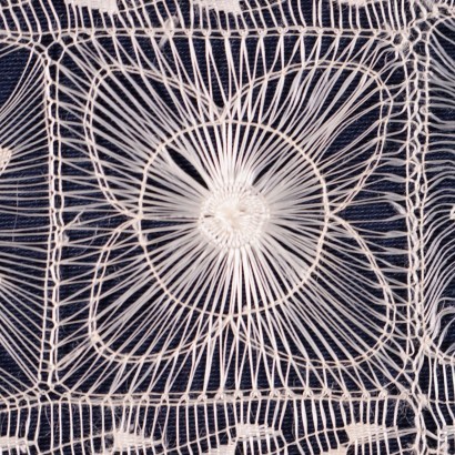 Tenerife Stitching Veil Cotton Italy 20th Century