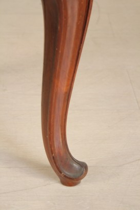 poltrona a pozzetto, poltrona liberty, mogano massello