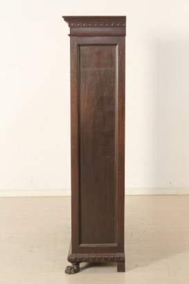 Piccola libreria_78899 piccola libreria, impiallaccio in noce, zampe ferine