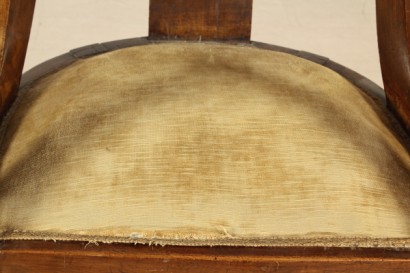 Sillón_78924 un estilo del Imperio Sillón, góndola, Sillón de madera maciza de nogal