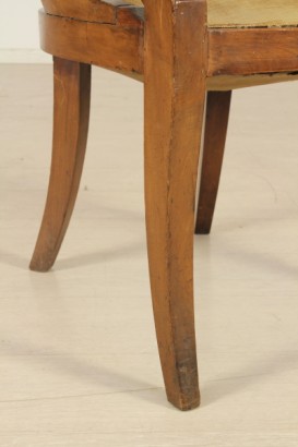 Sillón_78925 un estilo del Imperio Sillón, góndola, Sillón de madera maciza de nogal