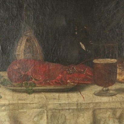 arte, arte italiana, pittura antica italiana,Natura Morta con Aragosta