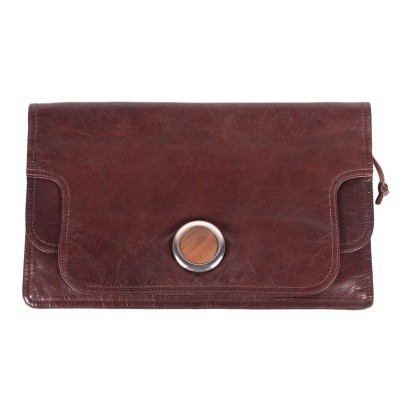 Vintage Bottega Veneta Leather Envelope Bag Italy 1960s-1970s