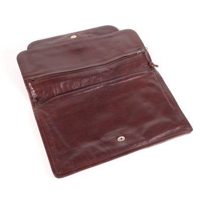 Vintage Bottega Veneta Leather Envelope Bag Italy 1960s-1970s