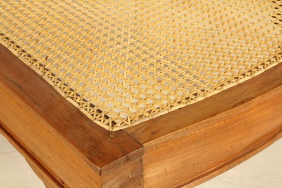 antiquités, banquette-lit, orme massif, style Empire
