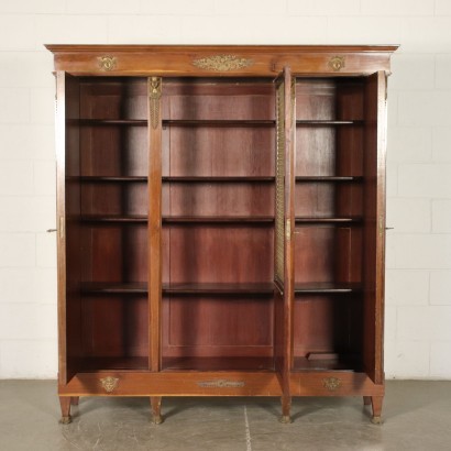 Antiquitäten, Buchhandlung, antike Bücherregale, antike Buchhandlung, italienische antike Buchhandlung, antike Buchhandlung, neoklassische Buchhandlung, Buchhandlung des 19. Jahrhunderts
