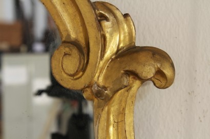 Specchio_79007 antiquariato, specchio in stile barocchetto, cirmolo, intagli