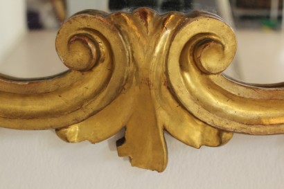 Specchio_79010 antiquariato, specchio in stile barocchetto, cirmolo, intagli