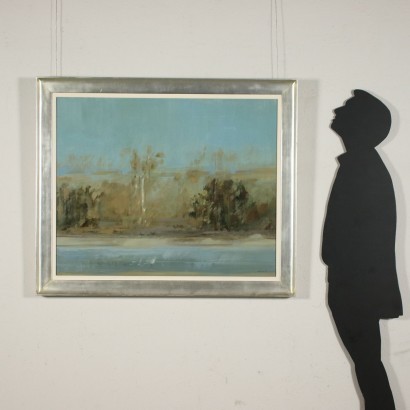 Giuseppe Ajmone Oil on Canvas 20th Century