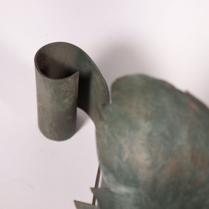 Coppia Portavasi da Parete in Ferro Battuto