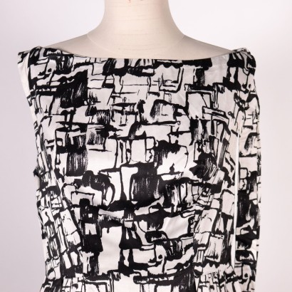 Vestito Vintage bianco e nero