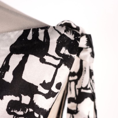 Vestito Vintage bianco e nero