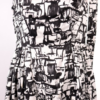 Vestito Vintage bianco e nero