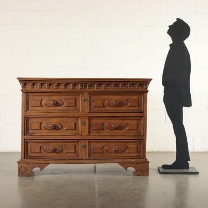 Chest Of Drawers Walnut Italy 18th Century