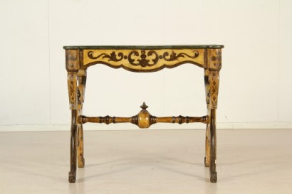 Tavolo laccato_79304 antiquariato, tavolo laccato, decorazioni, tavolo luigi filippo