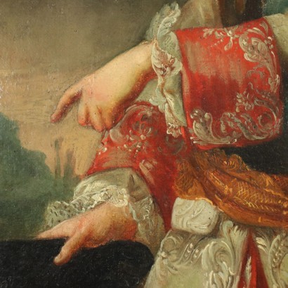 Portrait d'un Jeune Noble Huile sur Toile XVIII Siècle