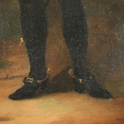 Portrait d'un Jeune Noble Huile sur Toile XVIII Siècle