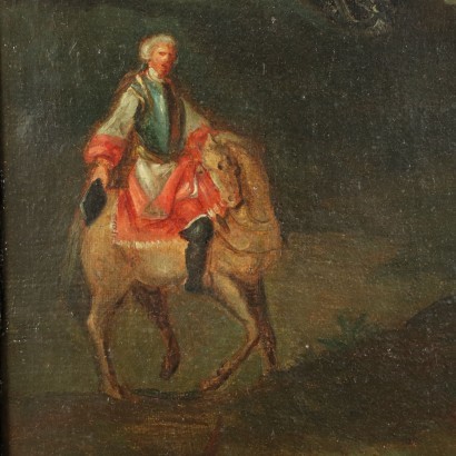 Portrait d'un Jeune Noble Huile sur Toile XVIII Siècle