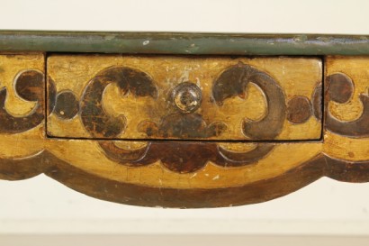Tavolo laccato_79307 antiquariato, tavolo laccato, decorazioni, tavolo luigi filippo