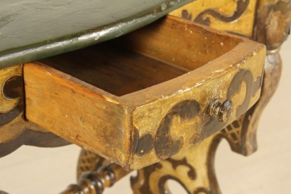 Tavolo laccato_79308 antiquariato, tavolo laccato, decorazioni, tavolo luigi filippo