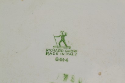 Cachepot des Modernismus, keramische Cachepot, Giovanni Gariboldi Cachepot für Richard Ginori, keramische St. Christopher
