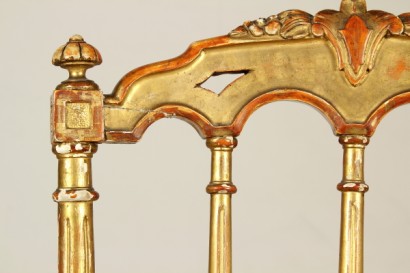 Sedia dorata_79370 antiquariato, sedia dorata, intagli, schienale a giorno, sedia in stile neoclassico