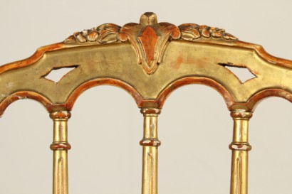 Sedia dorata_79371 antiquariato, sedia dorata, intagli, schienale a giorno, sedia in stile neoclassico
