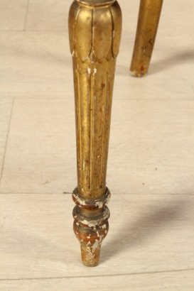 Sedia dorata_79375 antiquariato, sedia dorata, intagli, schienale a giorno, sedia in stile neoclassico