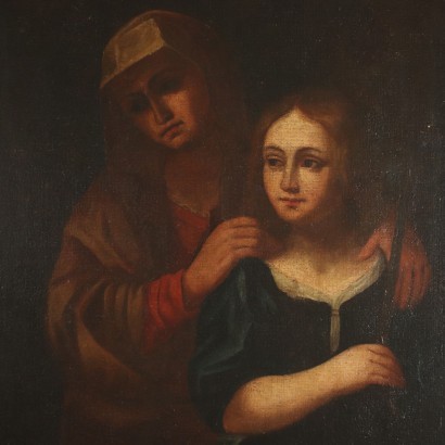 arte, arte italiana, pittura antica italiana,La Scuola di Cucito