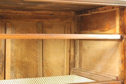 Restauración de cómoda_79476 antigüedades, cajones, pecho de Italia, restauración Interior del álamo