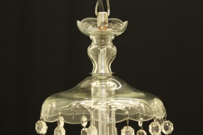 antiguo, araña, cristal biselado