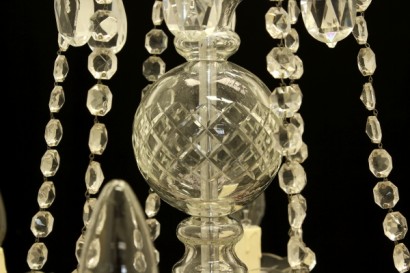 antiguo, araña, cristal biselado