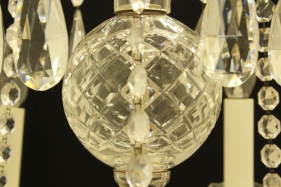 antiguo, araña, cristal biselado