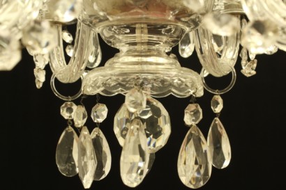 antiguo, araña, cristal biselado