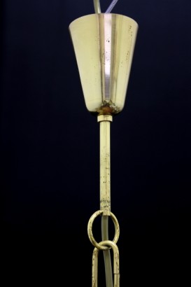 Lampadario_79589 modernariato, lampadario, anni 50, vetri molati