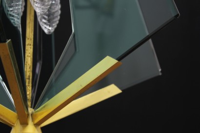 Lampadario_79592 modernariato, lampadario, anni 50, vetri molati