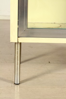 Vetrina_79599 modernariato, vetrina, metallo, vetro, anni 60