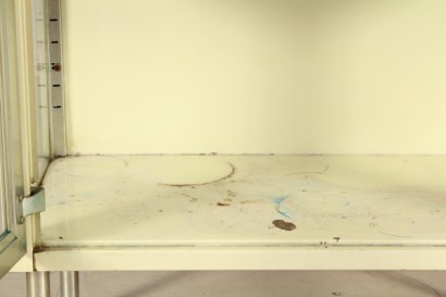 Vetrina_79601 modernariato, vetrina, metallo, vetro, anni 60