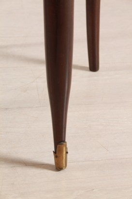 sechs moderne Stühle, 40 Jahre, sechs Stühlen Stühle mit Holzrahmen, weiche Polsterung, mit Vinyl gepolstert