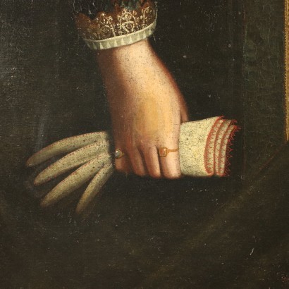 Portrait of Eleonora Lampugnani Oil on Canvas XVI Century