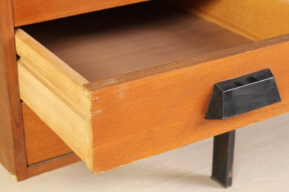coleccionables, escritorios modernos, escritorio años 50, 60 años, escritorio, escritorio con cajones, madera, cubierta de teca y formica