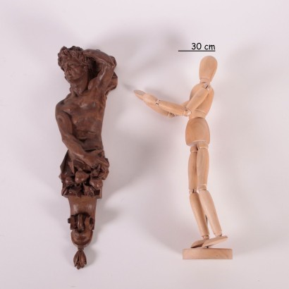antique, sculpture, sculpture antique, sculpture antique, sculpture italienne antique, sculpture antique, sculpture néoclassique, sculpture du 19ème siècle, Telamon en bois sculpté
