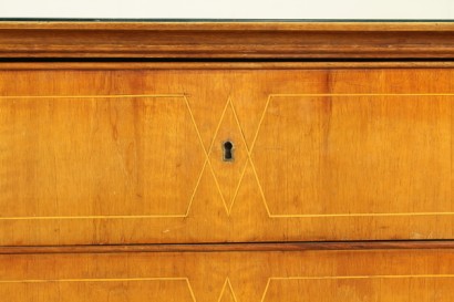 Cassettone modernariato_79758 modernariato, cassettone modernariato, cassettone anni 30, impiallacciatura ciliegio