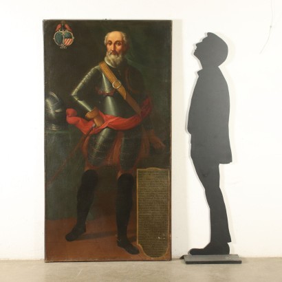 Porträt von Bartolomeo III D'Olevano, Öl auf Leinwand, Italien, '500.