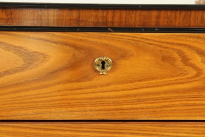 Cassettone con specchio modernariato_79777 modernariato, cassettone modernariato, cassettone anni 30, cassettone con specchio, impiallacciatura noce